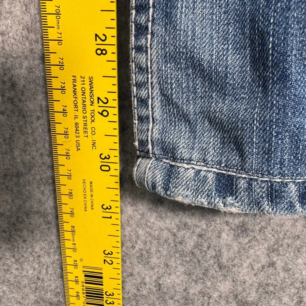 BKE Tyler Jeans Mens 32x31 Mens Blue Denim Has Some Heel Drag